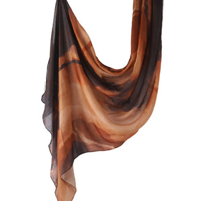 WJ001  Printed Tie-Dye Polyester Long Hijab
