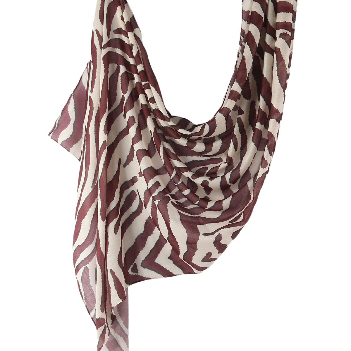 WJ001  Printed Tie-Dye Polyester Long Hijab