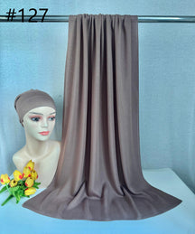 HY006 Gorro de algodón de bambú fino, transpirable, de color sólido