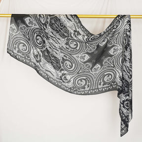 DL002  Double-Sided Modal Printed Single-Stitch Right-Angle Rolled-Edge Hijab