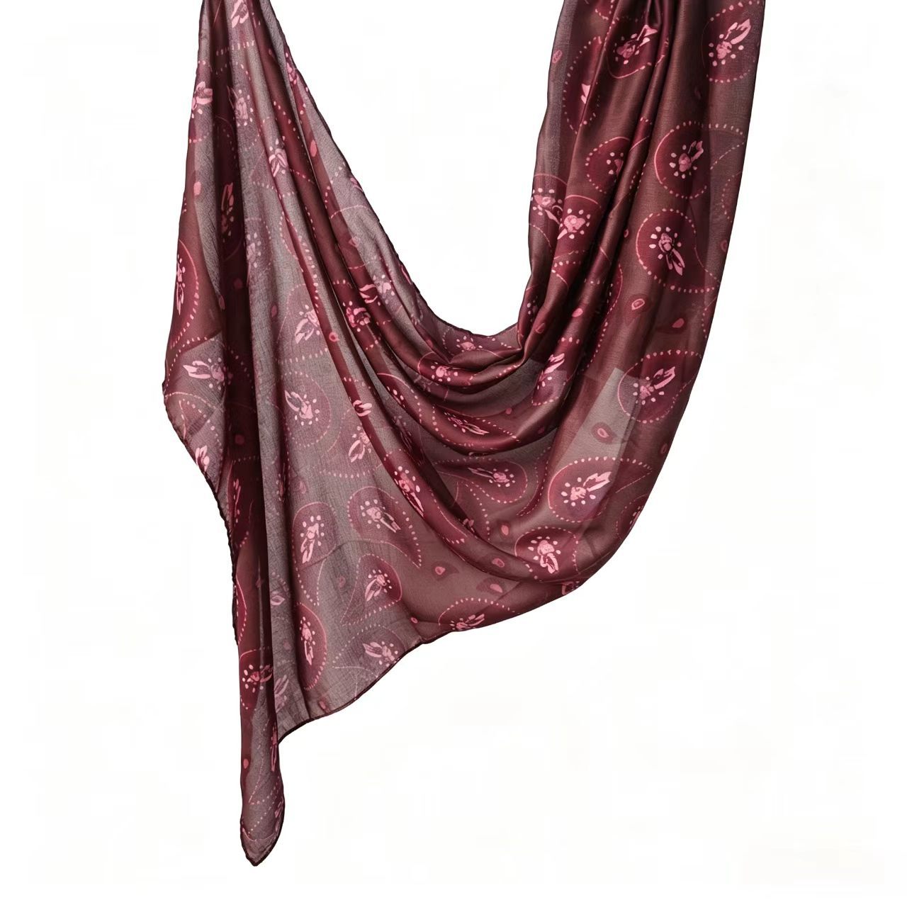 JB030 Printed Double-Sided Polyester Cotton Hijab