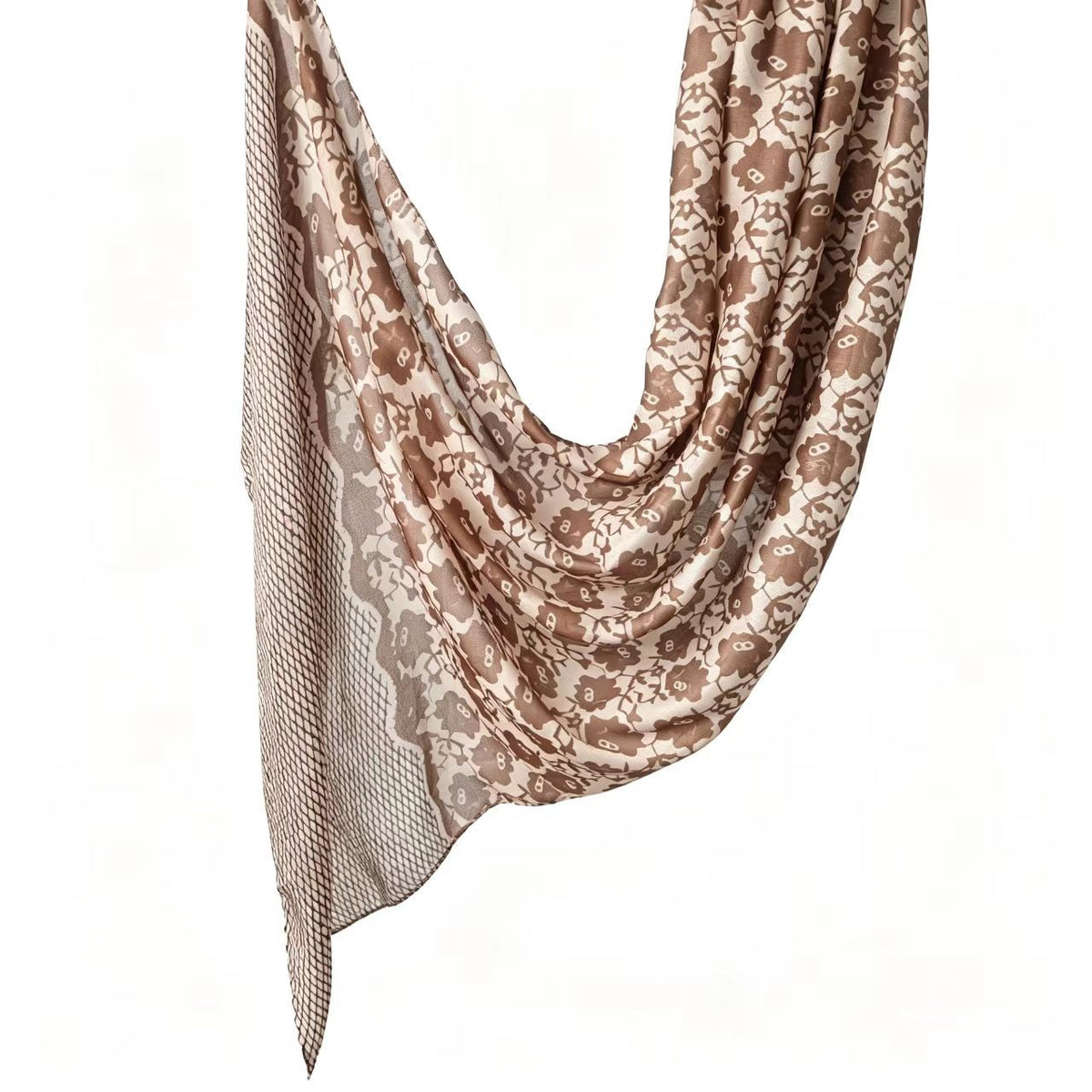 JB030 Printed Double-Sided Polyester Cotton Hijab