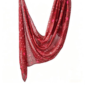 JB030 Printed Double-Sided Polyester Cotton Hijab