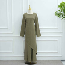 LR1100+LR1101  Elegant Top Paired with Fashion Skirt