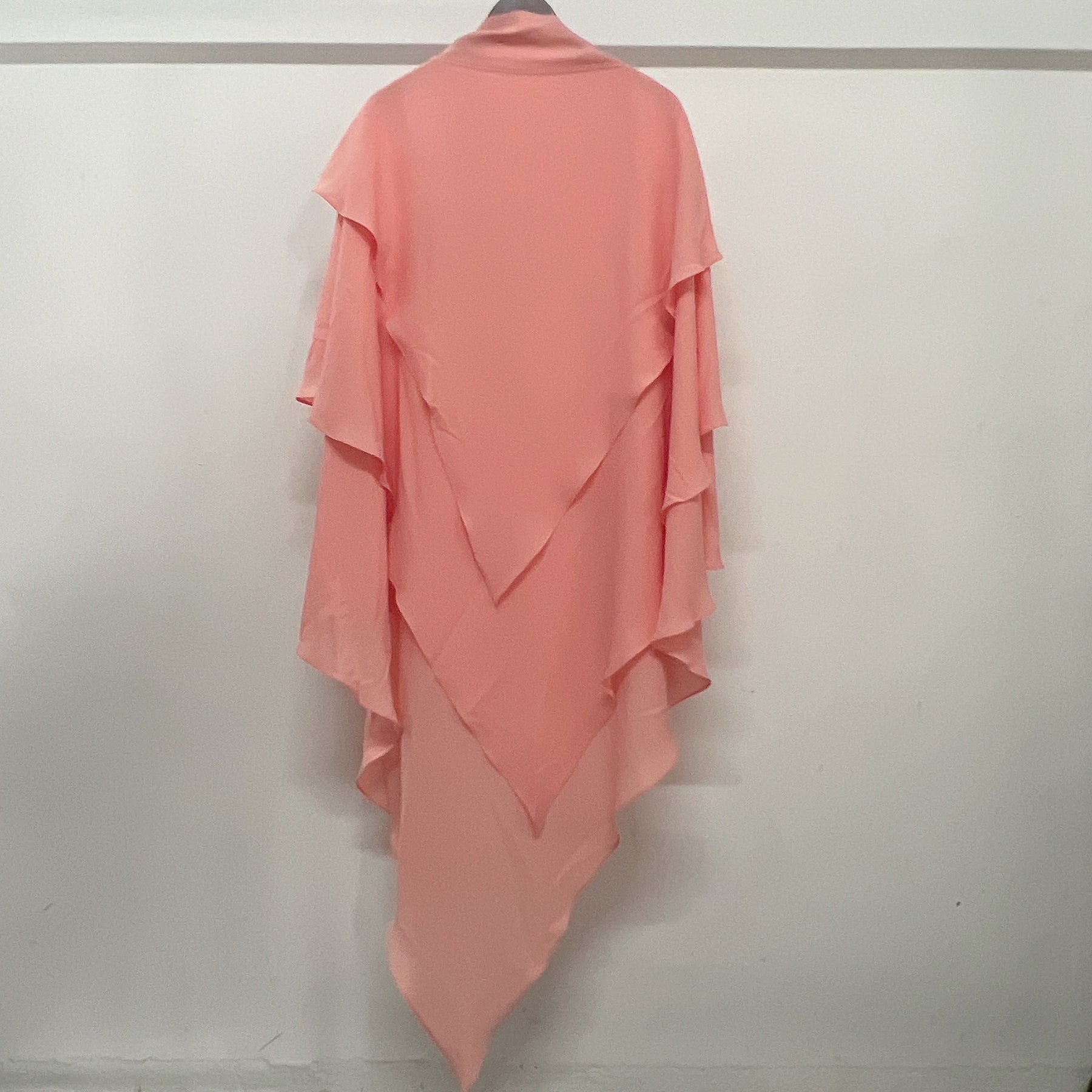 21903  Plain Polyester Triple-Layer Fresh Sweet Khimar Hijab