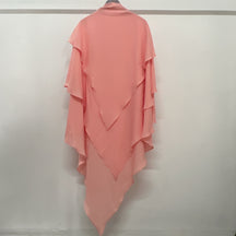21903  Plain Polyester Triple-Layer Fresh Sweet Khimar Hijab