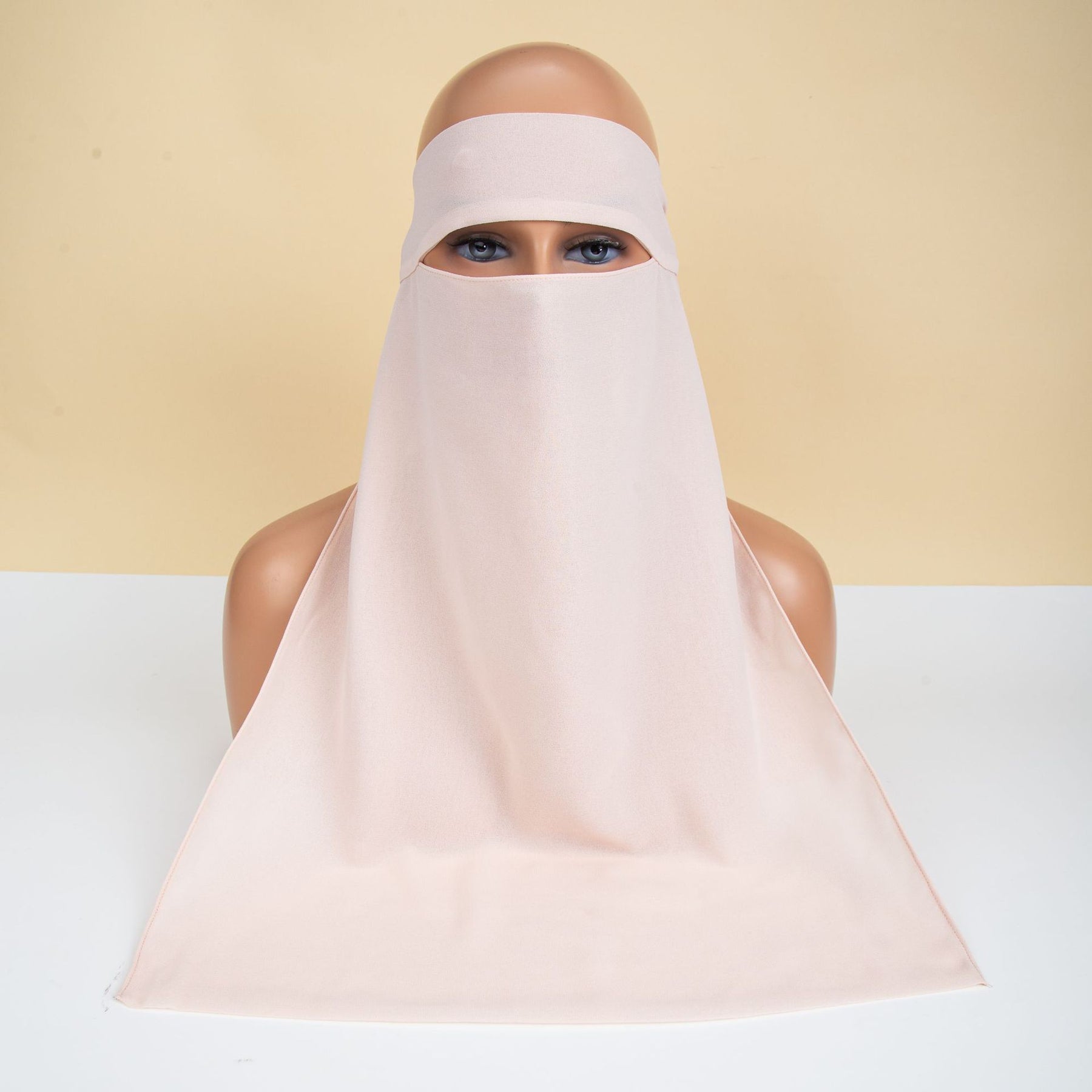 8.6-3  Plain Chiffon Hijab Face Niqabs Veil