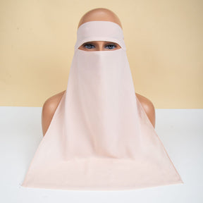 8.6-3  Plain Chiffon Hijab Face Niqabs Veil
