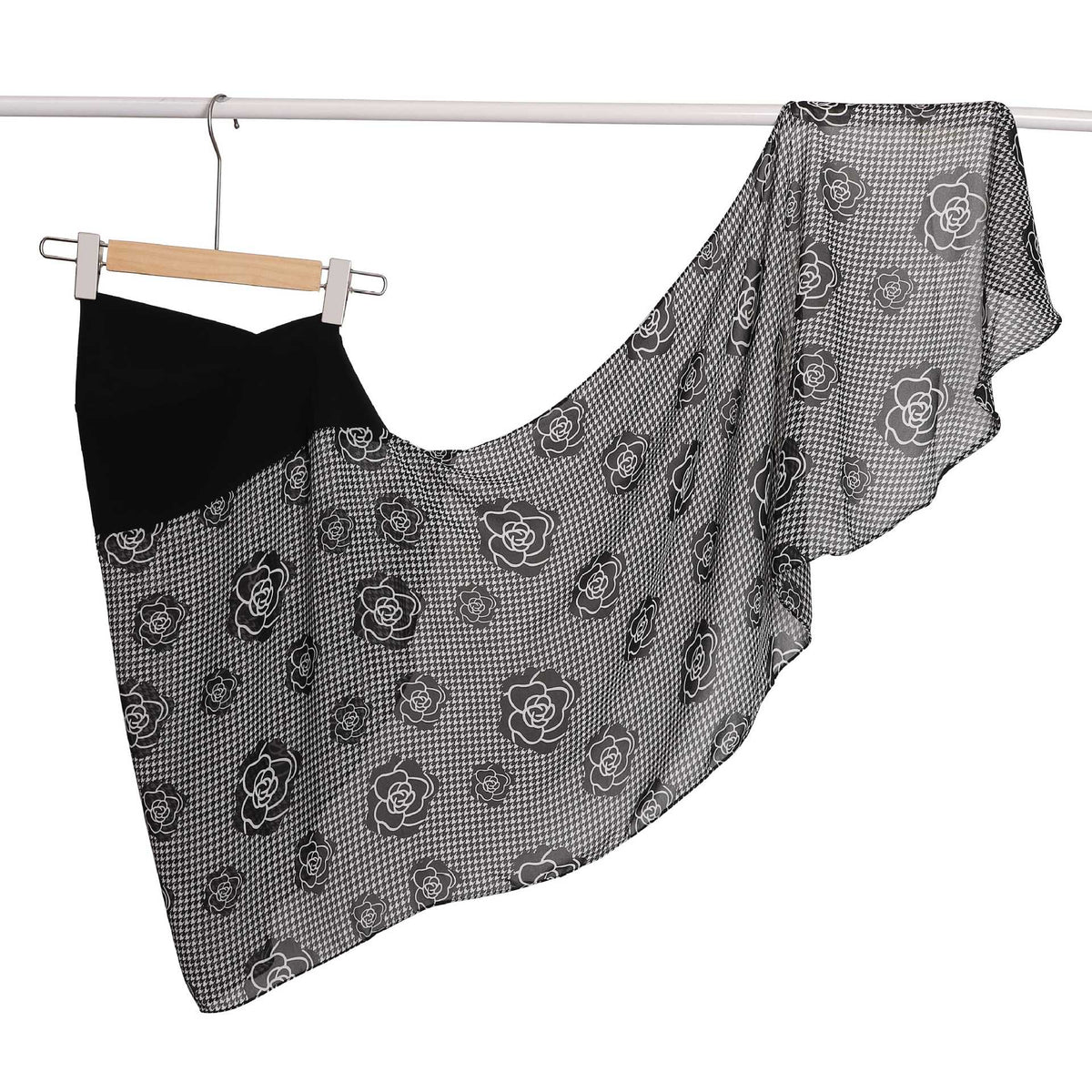 MLB5  Printed Plaid Heart Polka Dot Crystal Ramie Hijab