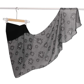 MLB5  Printed Plaid Heart Polka Dot Crystal Ramie Hijab