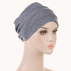 M05 plain hijab turban hat