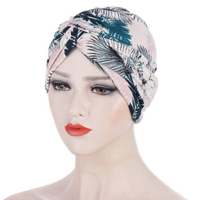 TJM-花布扭扭帽 printed hijab turban hat