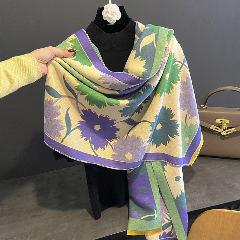 10108 50colors high quality printed winter scarf shawl