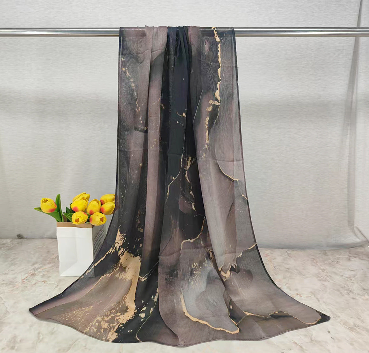 MYE001  Watercolor Modal Cotton Digital Print Scarf