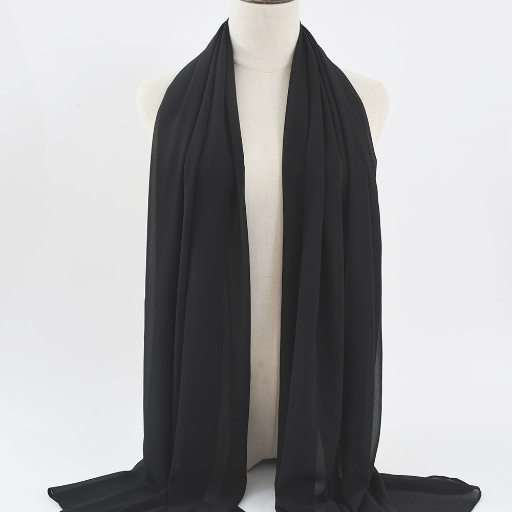 G50 132 warna Tudung chiffon mutiara