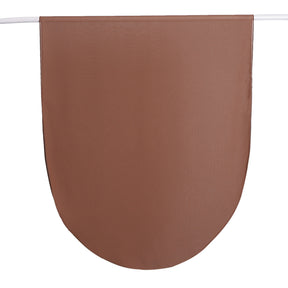 MRYJ01  Rounded hem semi-circular chiffon hijab