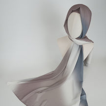 BFL001  Ombre Tie-Dye Pearl Chiffon Hijab