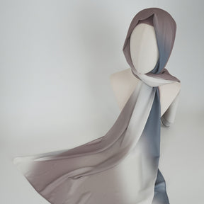 BFL001  Ombre Tie-Dye Pearl Chiffon Hijab