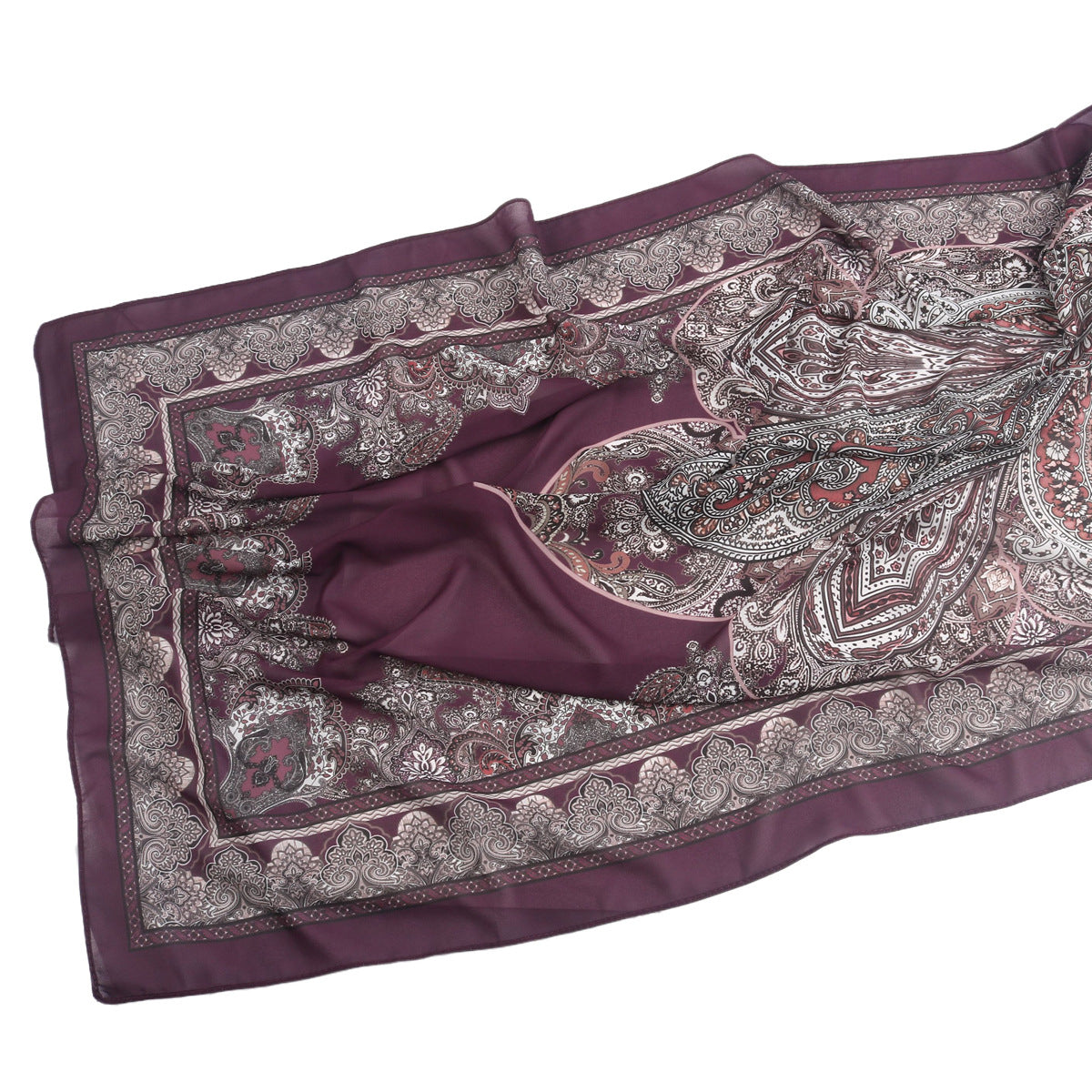 wj054  Printed breathable soft hijab