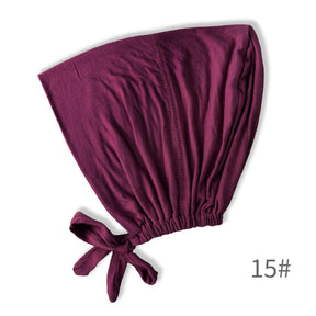 BD-01 Sombrero hijab ajustable con banda elástica, sombrero musulmán