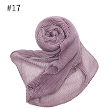 ND349  Plain Breathable Voile Twill Crinkle Hijab