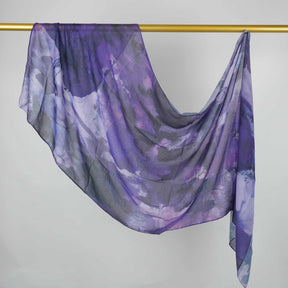 BF007  Polyester-cotton tie-dye watercolor hijab