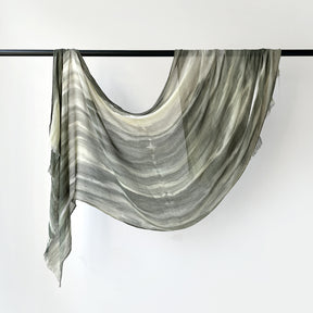 SS007  Gradient Rainbow Collection Short Tassel Crinkled Hijab