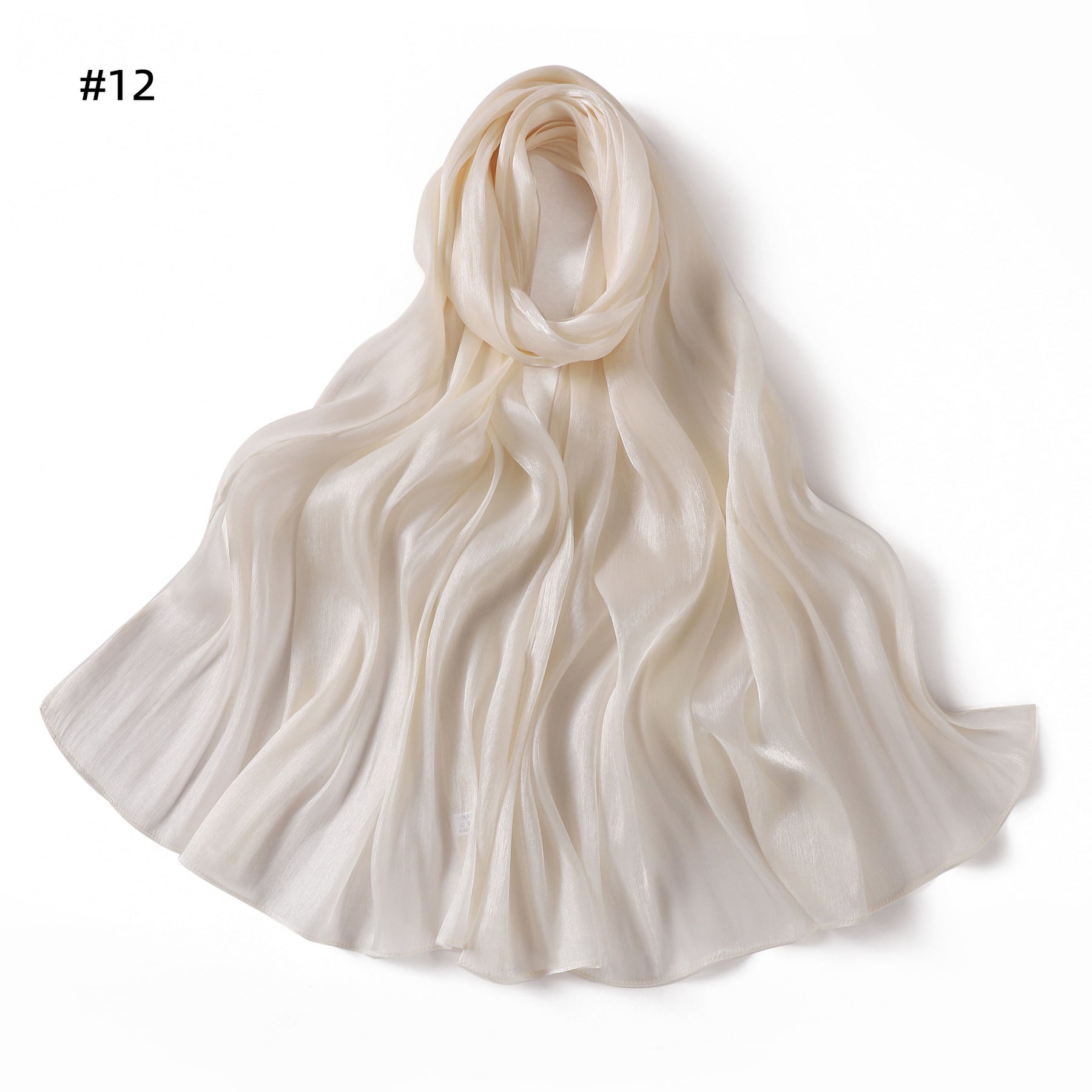 YZ206  Spring and summer new thin soft shiny silk shawl scarf