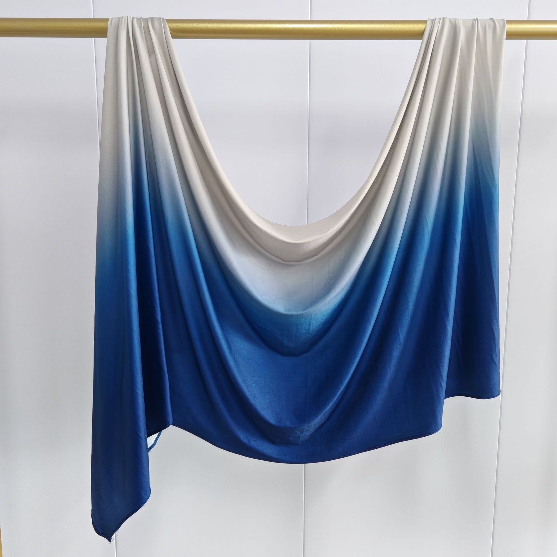 YTHBJB  Gradient Liquid Jersey Hijab, Ombre Knit Headscarf, Soft Fluid Wrap