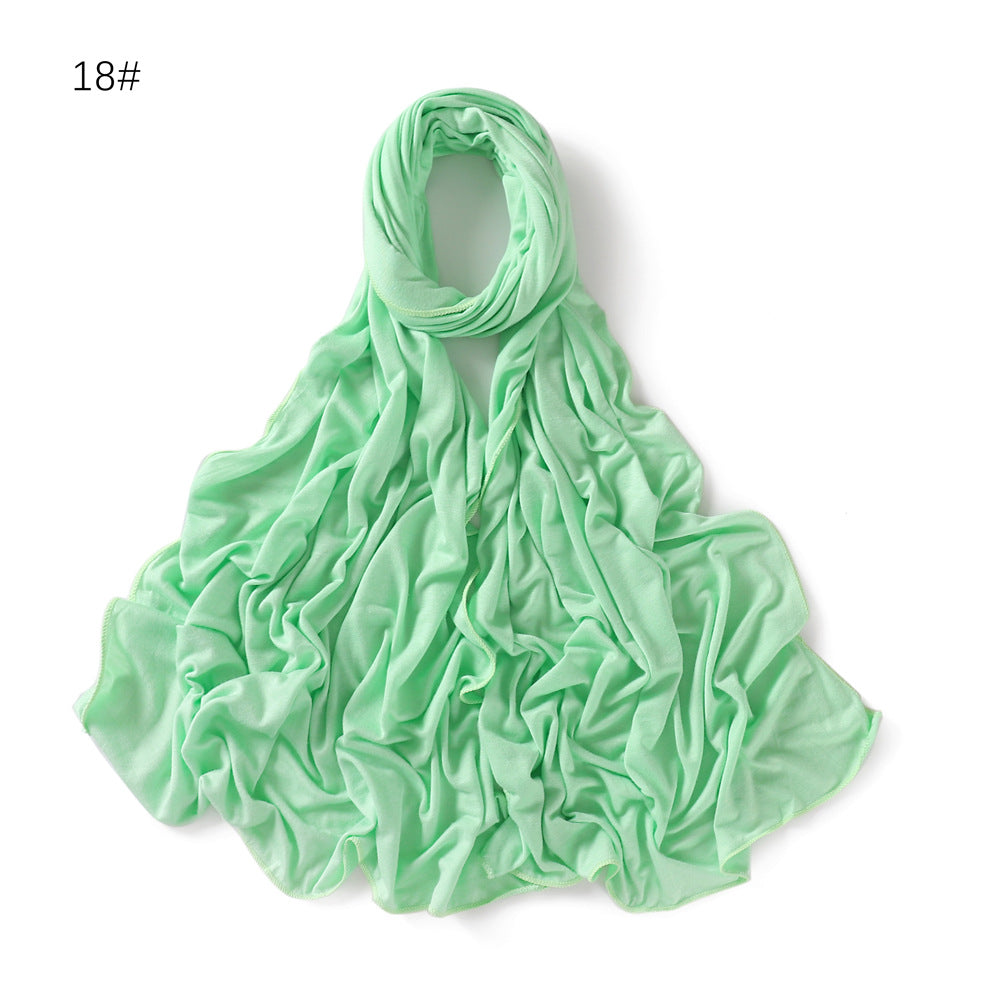 YZ101  Small-Size Plain Mercerized Cotton Jersey Hijab