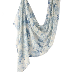 WJ001  Printed Tie-Dye Polyester Long Hijab