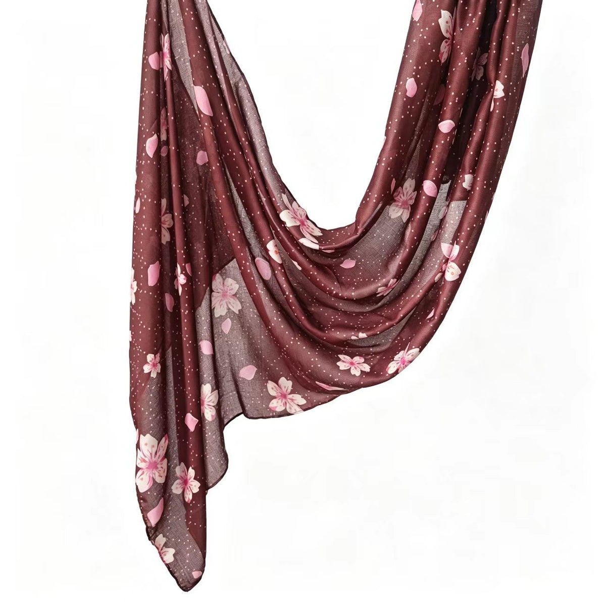 JB030 Printed Double-Sided Polyester Cotton Hijab