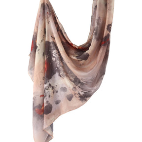 WJ001  Printed Tie-Dye Polyester Long Hijab