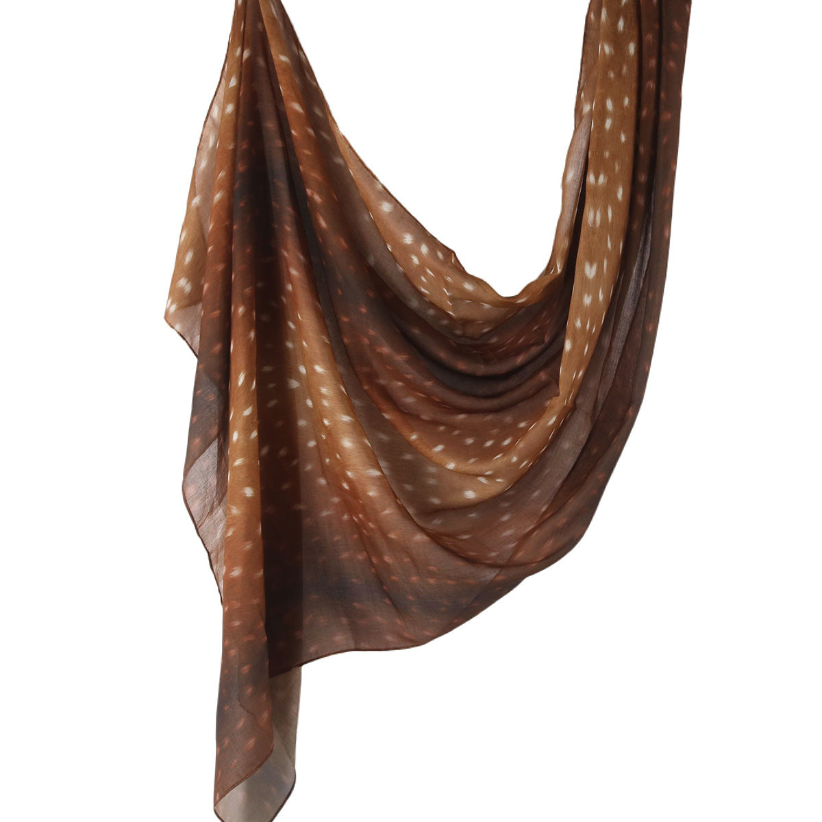 WJ001  Printed Tie-Dye Polyester Long Hijab