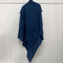 21903  Plain Polyester Triple-Layer Fresh Sweet Khimar Hijab