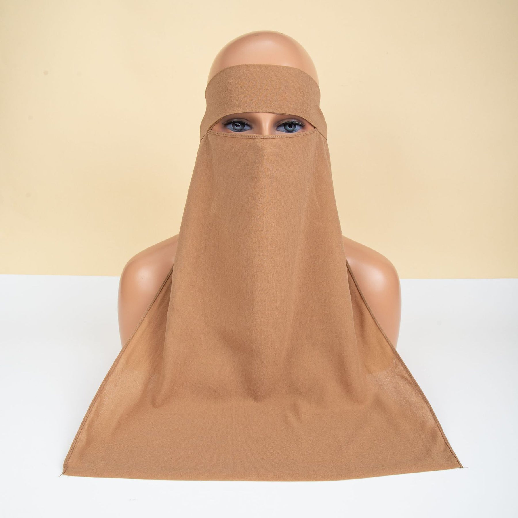 8.6-3  Plain Chiffon Hijab Face Niqabs Veil