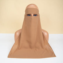 8.6-3  Plain Chiffon Hijab Face Niqabs Veil