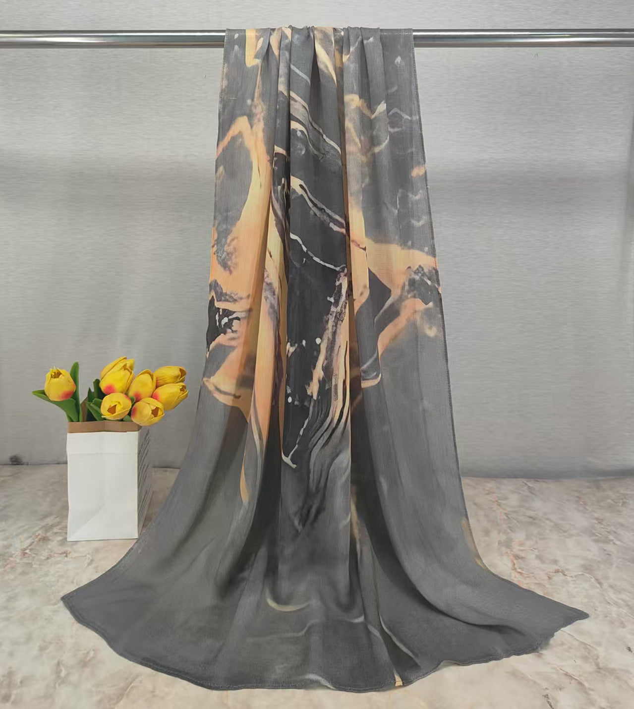 MYE001  Watercolor Modal Cotton Digital Print Scarf