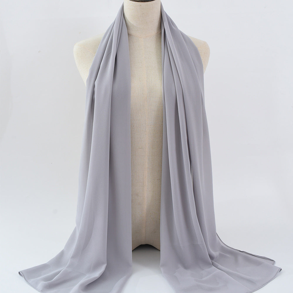 G50 132 warna Tudung chiffon mutiara