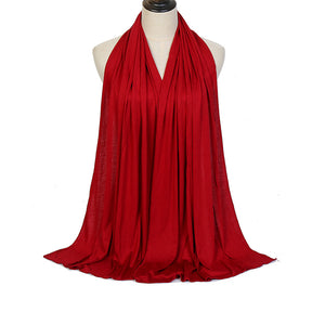 YW125  Modal solid color long scarf