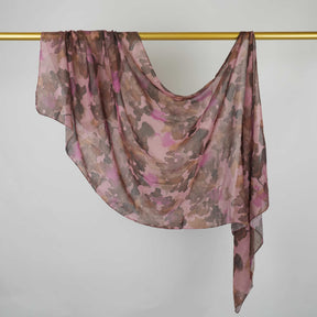BF007  Polyester-cotton tie-dye watercolor hijab