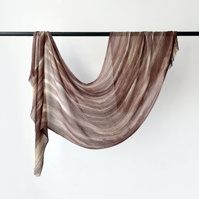 SS007  Gradient Rainbow Collection Short Tassel Crinkled Hijab