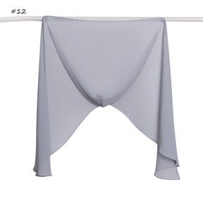 YZ317  Plain Pearl Chiffon Hijab with Built-in Magnetic Closure