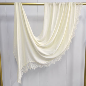 WJ079  Plain Modal Hijab with Lace Trim