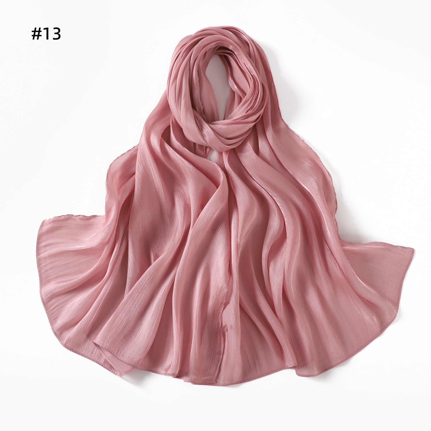 YZ206  Spring and summer new thin soft shiny silk shawl scarf