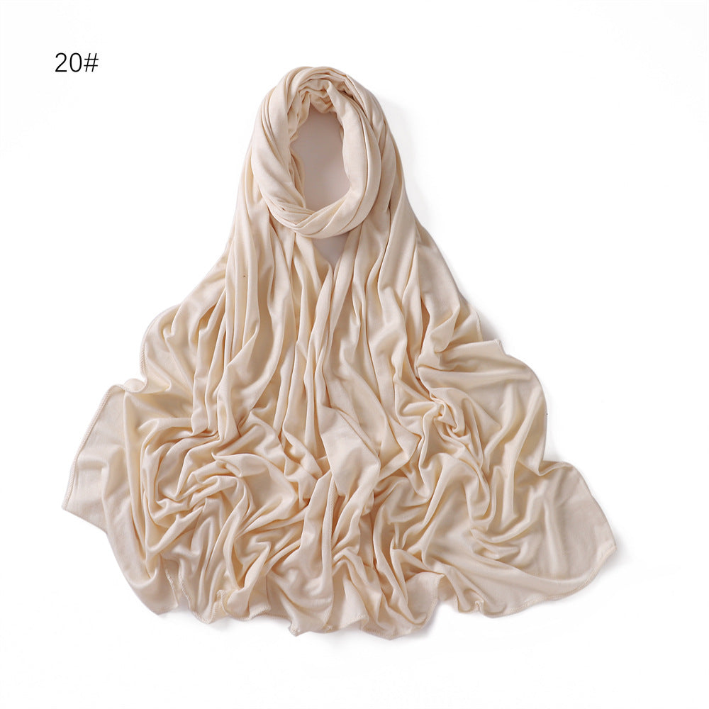 YZ101  Small-Size Plain Mercerized Cotton Jersey Hijab