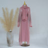 Cárdigan rosa + base LR593 + pañuelo HJ915
