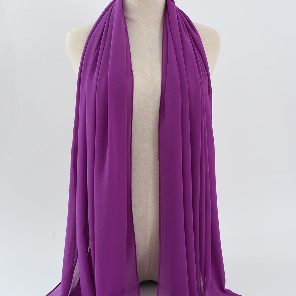 G50 132 warna Tudung chiffon mutiara