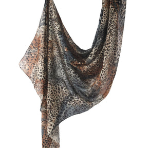 WJ001  Printed Tie-Dye Polyester Long Hijab