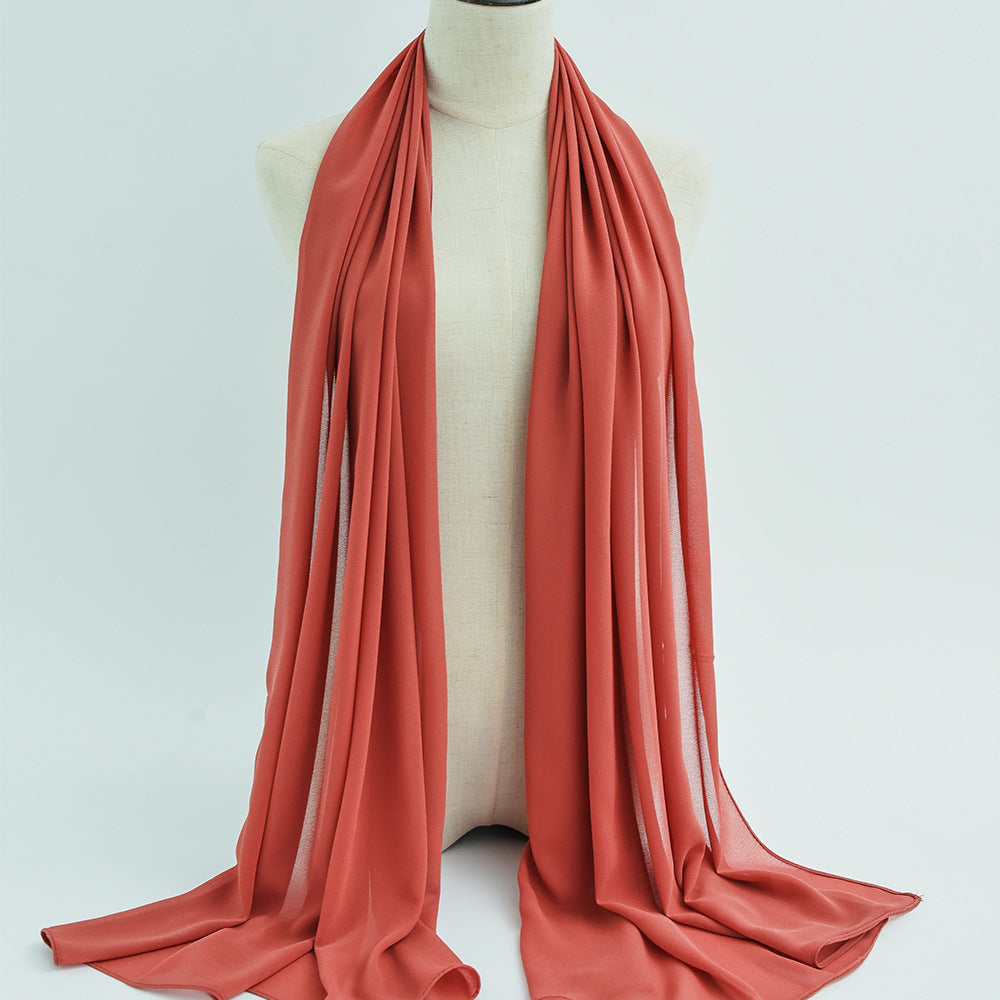 G50 132 warna Tudung chiffon mutiara